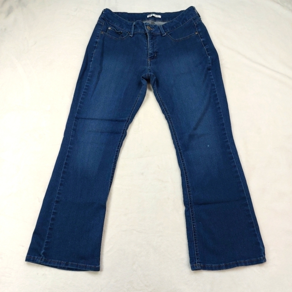 RIDERS BY LEE JEANS MID RISE BOOT CUT WOMEN'S BLUE DENIM PANTS SIZE  10P